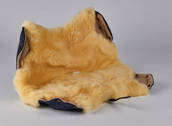Naturasan Lammfell Handwärmer, warmer Kinderwagen Handmuff mit Lammfell Innenfutter, Muff, Kiwa, Bug
