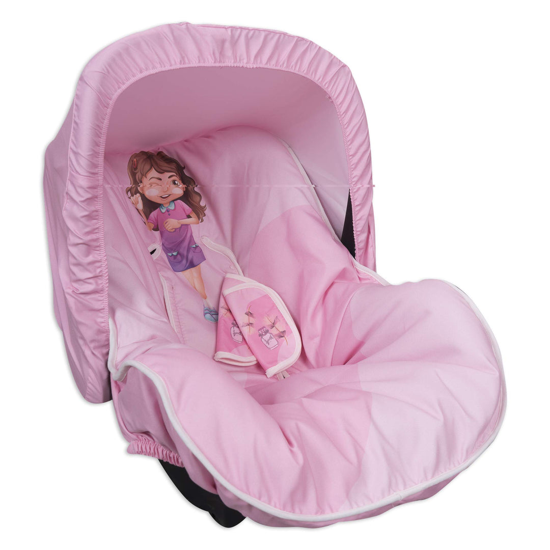 Universal-Sitzbezug für Autositze, Gruppe 0/1/2, Geschenk (Beauty Girl), Beauty Girl