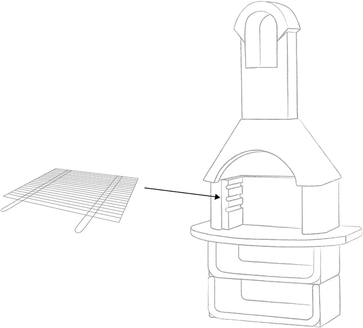BitWa Robuster Grillrost aus Edelstahl 67x40cm - Rostfreies Grillgitter für Geniesser und Hobbyköche