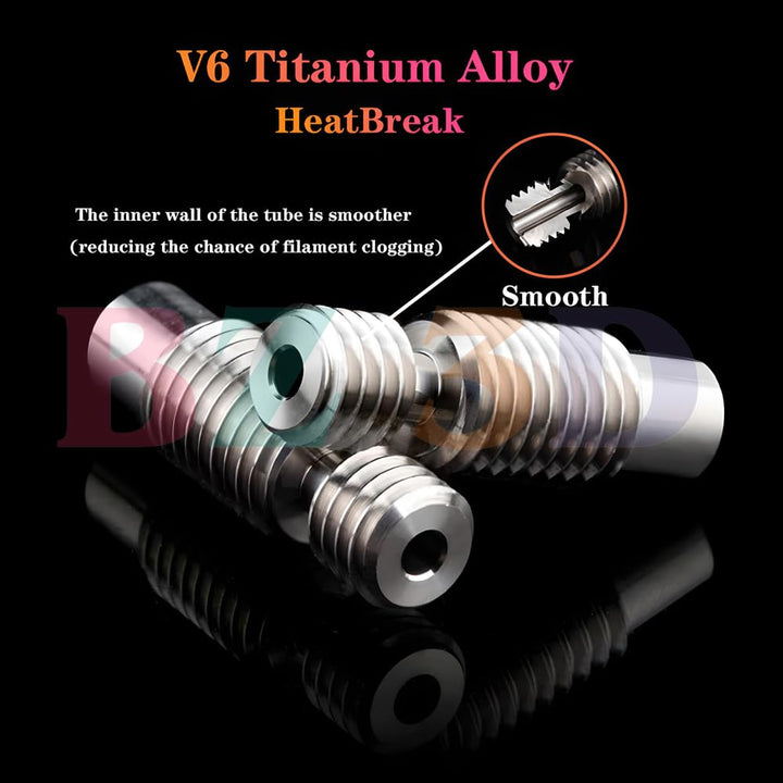 V6 All Metal Hotend 12V 40W Direct & Bowden Kit,V6 Messing Düsen 0.4mm,Heatbreak Titanlegierung,Lüft