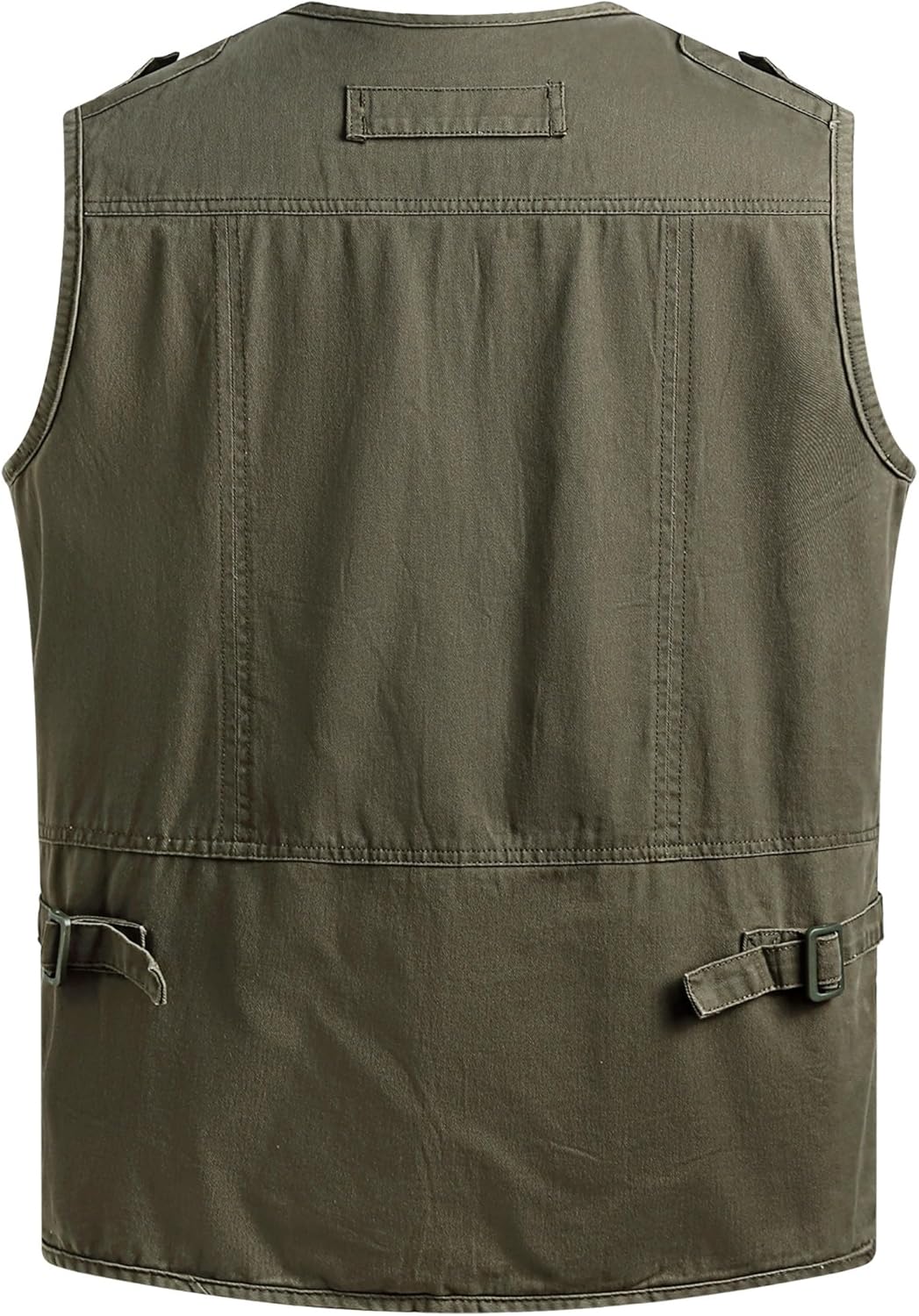 Herren Outdoor Weste Anglerweste mit Multi-Taschened Sommer Freizeit Baumwolle Weste Hundeweste Leic