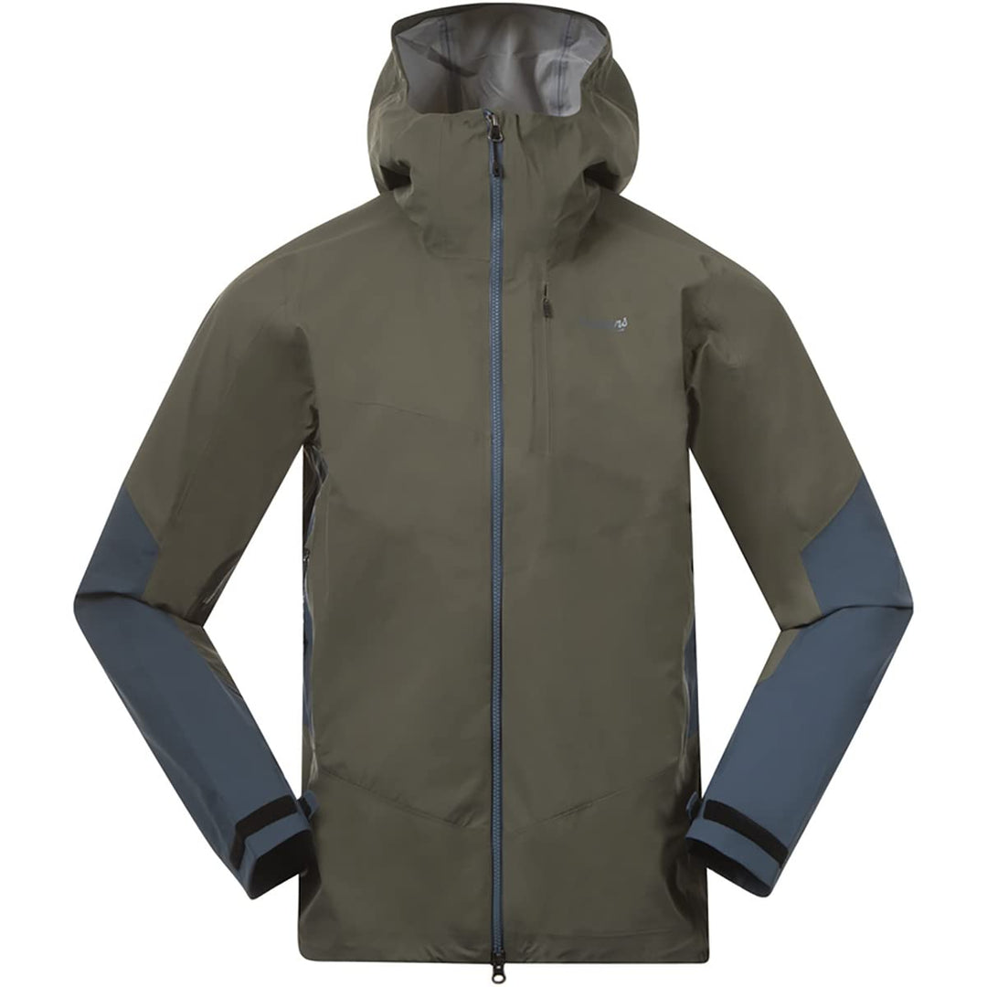 Bergans Rabot V2 3L Jacket Green Mud / Orion Blue S, Green Mud / Orion Blue S