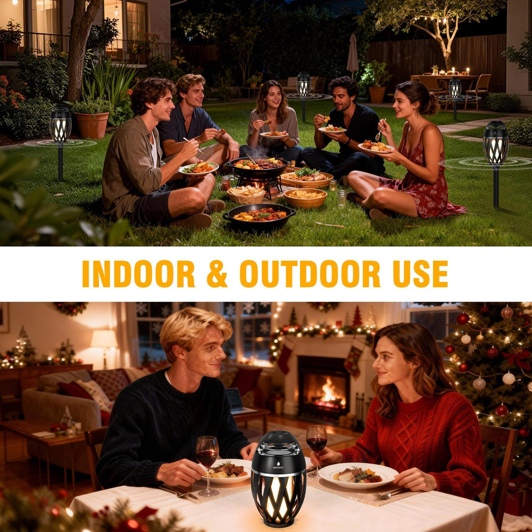 Verbesserte Multi-Sync-Lautsprecher mit Licht | Wasserdichte Outdoor-Lautsprecher mit Auto-Pairing |