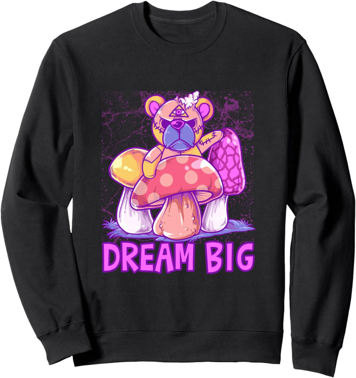 Musrooms Teddy Pastel Goth Kawaii Sweatshirt