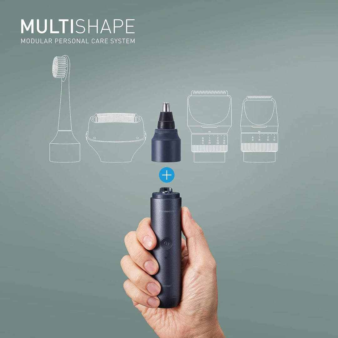 Panasonic MULTISHAPE modulares Körperpflege-System ER-CNT1, Nasen-/Ohren-/Augenbrauentrimmer für Män