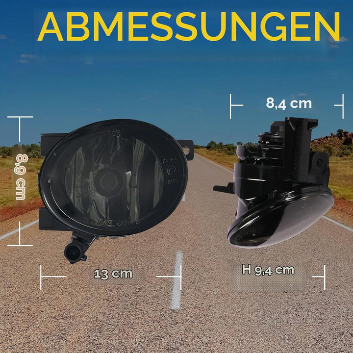2X Nebelscheinwerfer für Volkswagen VW Beetle Tiguan Caddy 3 Eos Golf 6/Cabriolet/Plus Jetta 4 Toura