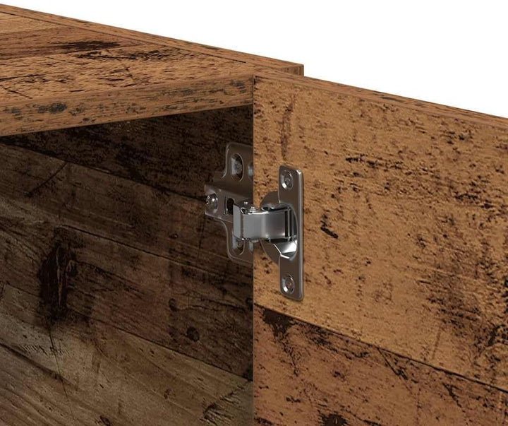 vidaXL Wandschrank Altholz-Optik 80x39x40 cm Holzwerkstoff, TV-Hängeschrank, TV-Hängeschränke, schwe