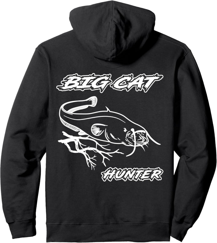 Welsangeln Big Cat Hunter Waller Silure Catfish Zielfisch Pullover Hoodie