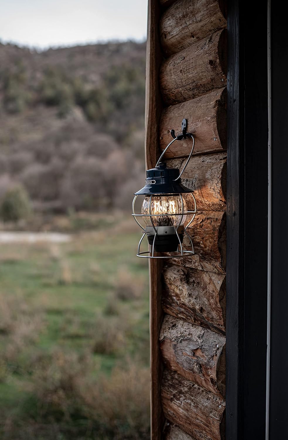 Barebones Living Railroad Lantern Ocean Blue Ozeanblau, Ozeanblau