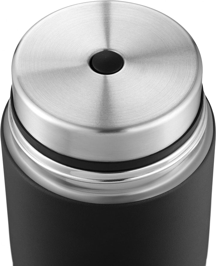 Esbit Thermobehälter Sculptor für Essen - Warmhaltebehälter 750 ml in Schwarz - aus Edelstahl für wa