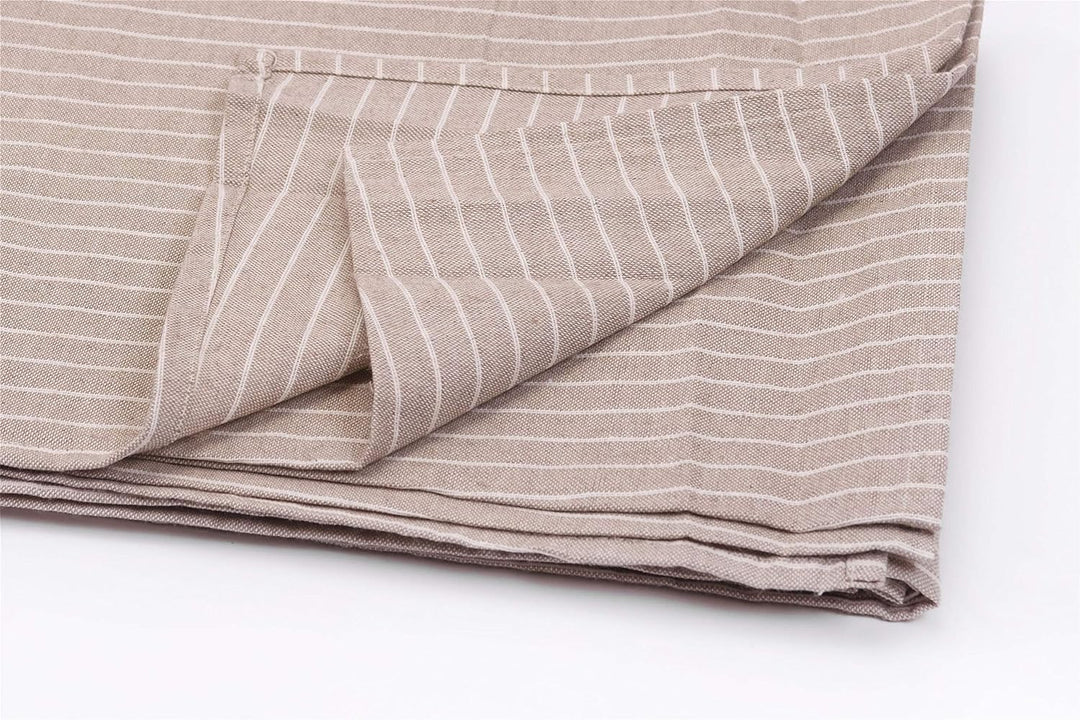 HomeLife - Sofabezug für 2-Sitzer-Sofa, elegant, gestreift, Bezug aus Baumwolle für Sofa, Schutz vor