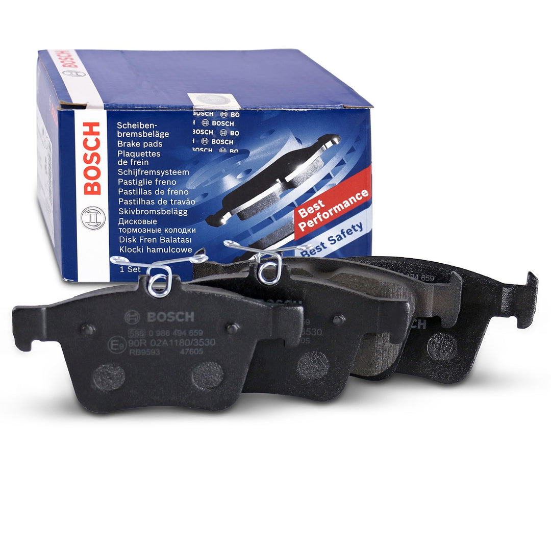 Bosch BP1504 Bremsbeläge - Hinterachse - ECE-R90 Zertifizierung - vier Bremsbeläge pro Set Einzigart