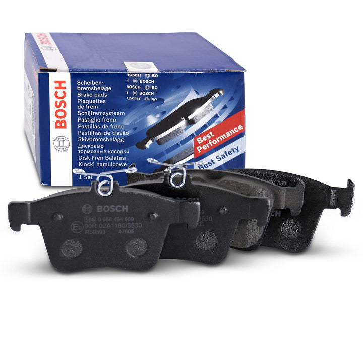 Bosch BP1504 Bremsbeläge - Hinterachse - ECE-R90 Zertifizierung - vier Bremsbeläge pro Set Einzigart