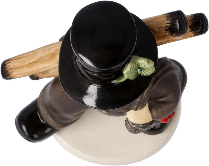 Goebel Glücksbringer Schornsteinfeger mit Kleeblatt -
