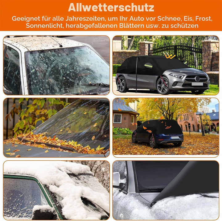 Halbgarage für Mercedes Benz A-Klasse 2012–2017, 420D Oxford wasserdichte Auto-Abdeckung, Allwetters
