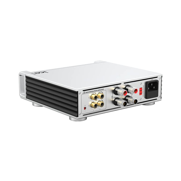 SABAJ A5 Leistungsverstärker mit zwei analogen Eingängen, ICEpower-Modul im Retro-Look, RCA*2-Eingan