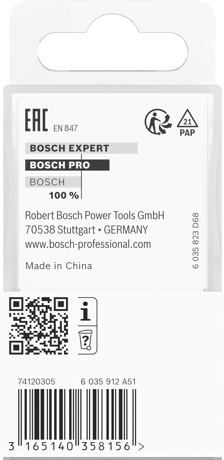 Bosch Professional 1x Flachstabfräser Standard for Wood (für Holz, Radius 16mm, Arbeitslänge 31.5mm,