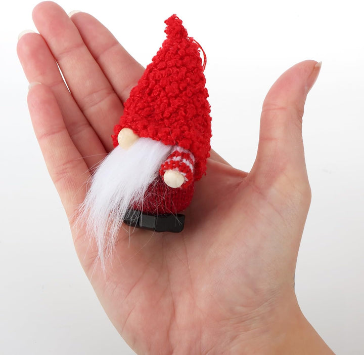 com-four® 12x Premium Weihnachtsmann-Anhänger für den Weihnachtsbaum, Christbaum-Figuren Anhänger al