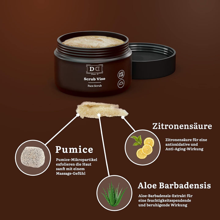 Dear D Herren Gesichtspeeling | Exfoliating Face Scrub Mit Aufhellender Und Reinigender Wirkung | Id