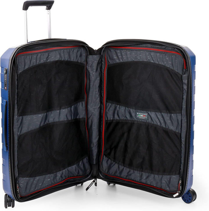 Roncato Trolley Medio 4r Exp. Box 4.0 Koffer, 69 cm, 90 liters, Blau (Azul)
