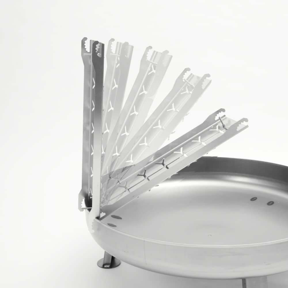 Czaja Feuerschalen® Edelstahl Flammlachsbretter-2er Set-Flammlachsbretter mit Wendefunktion für Feue