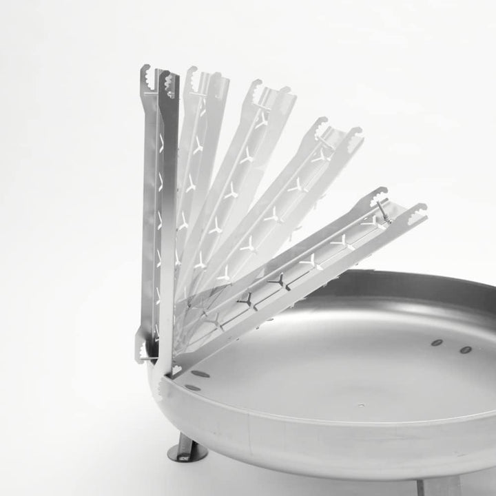 Czaja Feuerschalen® Edelstahl Flammlachsbretter-2er Set-Flammlachsbretter mit Wendefunktion für Feue