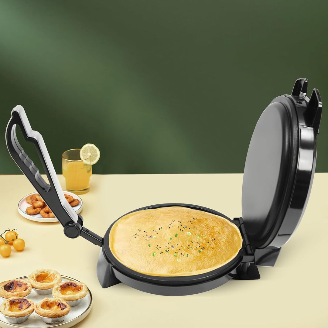 Crepes Maker 1200W Elektrischer Pancake Maker Roti Maker, Antihaftbeschichtung, Doppelseitige Heizun