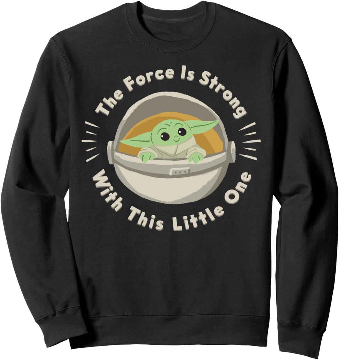 Star Wars The Mandalorian The Child The Force Circle Text Sweatshirt