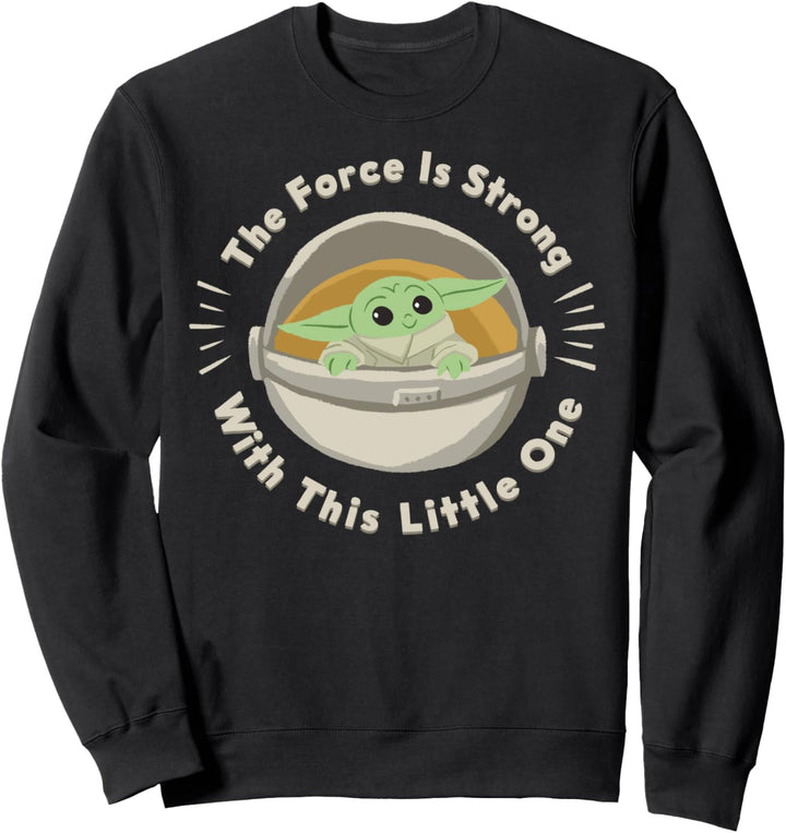 Star Wars The Mandalorian The Child The Force Circle Text Sweatshirt