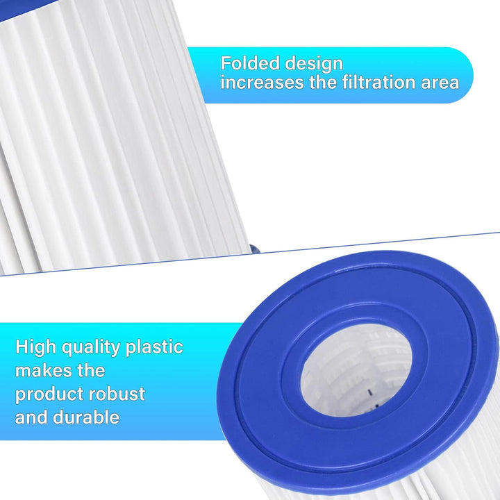 Sosayet Filter VI für Pool, 6 Stück Filterkartuschen VI für Bestway Miami, Monaco Lay-Z-Spa, Vegas,