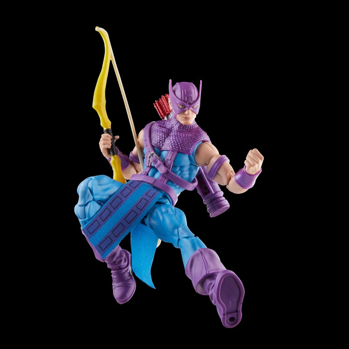 Marvel Hasbro Legends Series Hawkeye mit Sky-Cycle Avengers 60th Anniversary, Action-Figur zum Samme