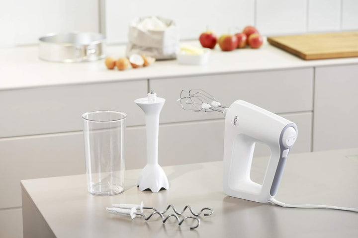 Braun MultiMix 3 HM 3105 Handmixer – Handrührgerät mit 5 Geschwindigkeitsstufen & Turbo-Funktion, in