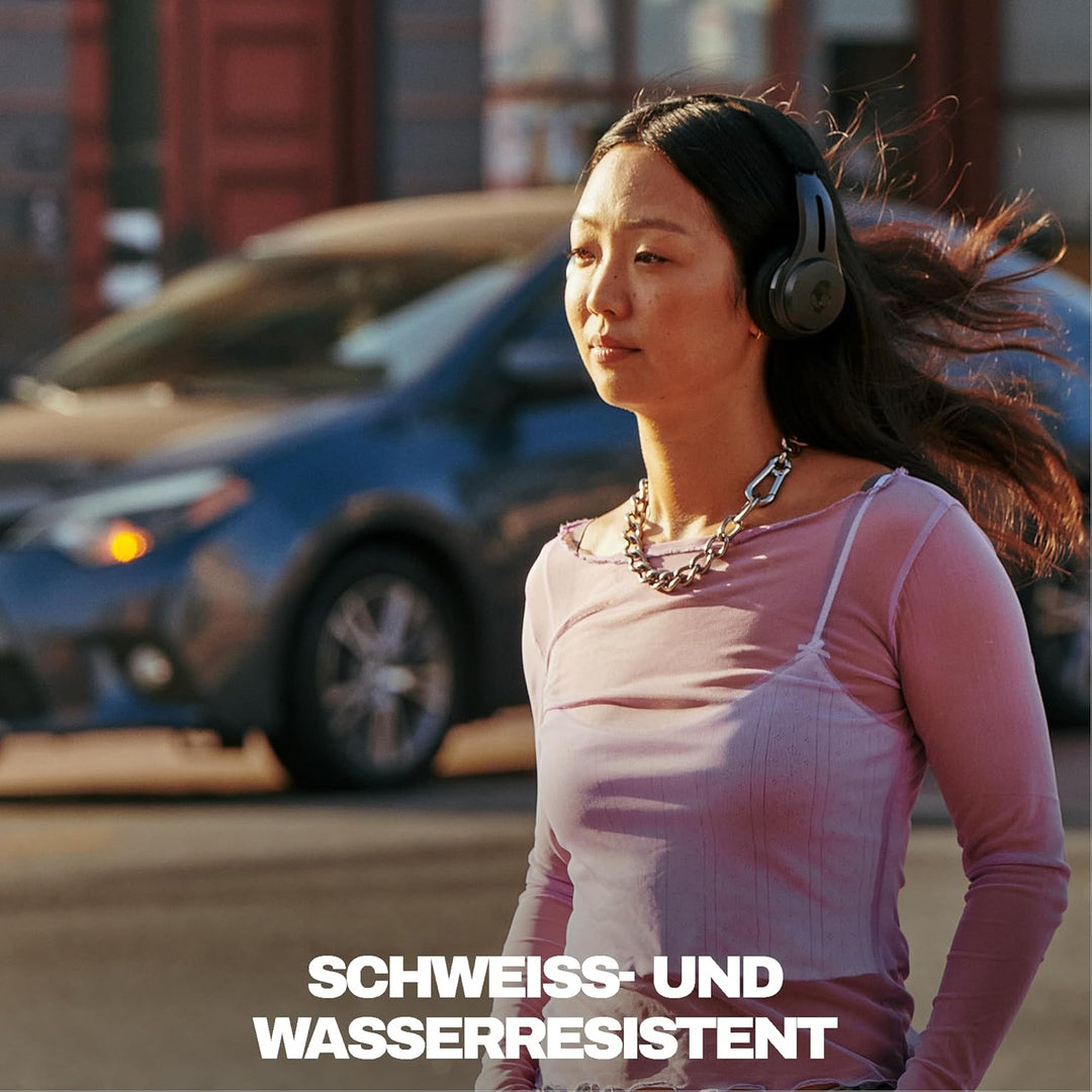 Skullcandy Icon ANC On-Ear Active Noise Cancelling Wireless Bluetooth Kopfhörer, 60 Stunden Akku, Mi