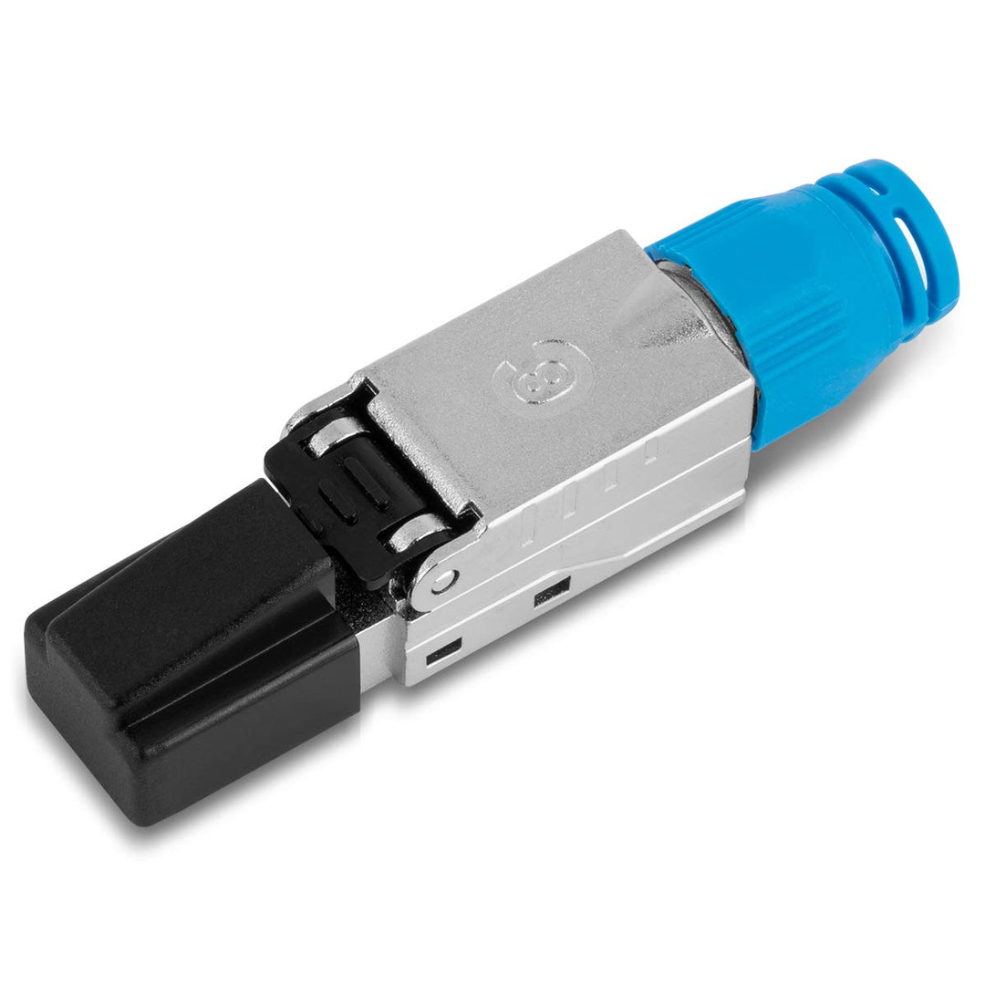 8 Stück Netzwerkstecker CAT 8 werkzeuglos CAT 8.1 RJ45 LAN UTP Kabel Stecker ohne Werkzeug werkzeugf