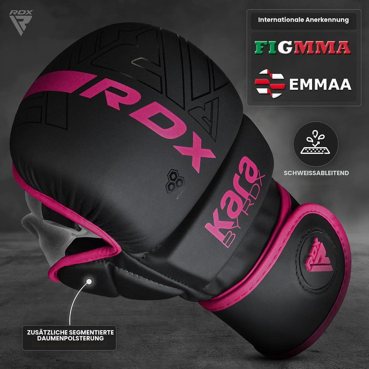 RDX MMA Handschuhe für Kampfsport Grappling Training, Maya Hide Leder Kara Sparring Handschuhe, Punc