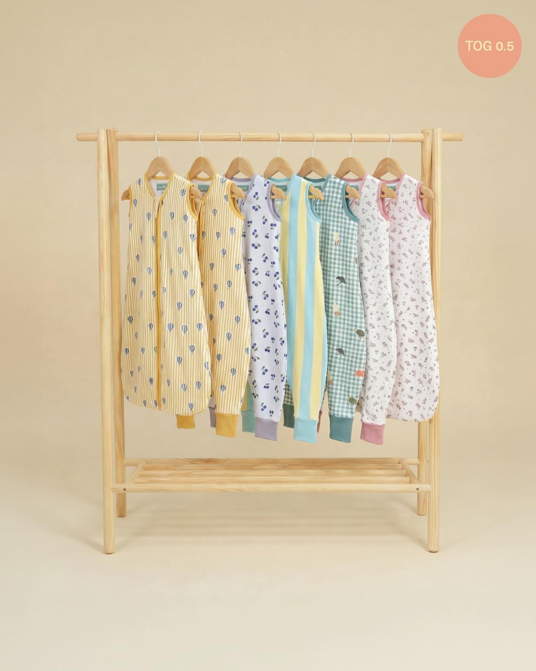 molis&amp;co - Baby Sommerschlafsack Musselin - Sommer Baby Schlafsack 0.5 TOG - Neugeborene Babyschlafs