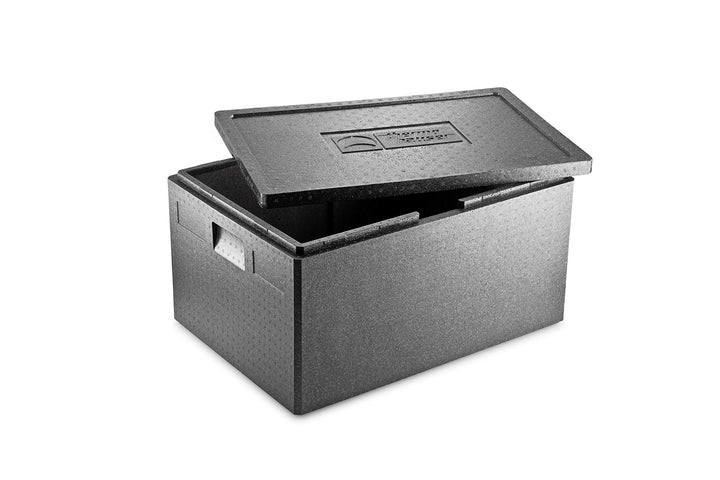 thermohauser EPP-Thermobox Universal schwarz, mit Deckel, 80 L 80 Liter Single, 80 Liter Single
