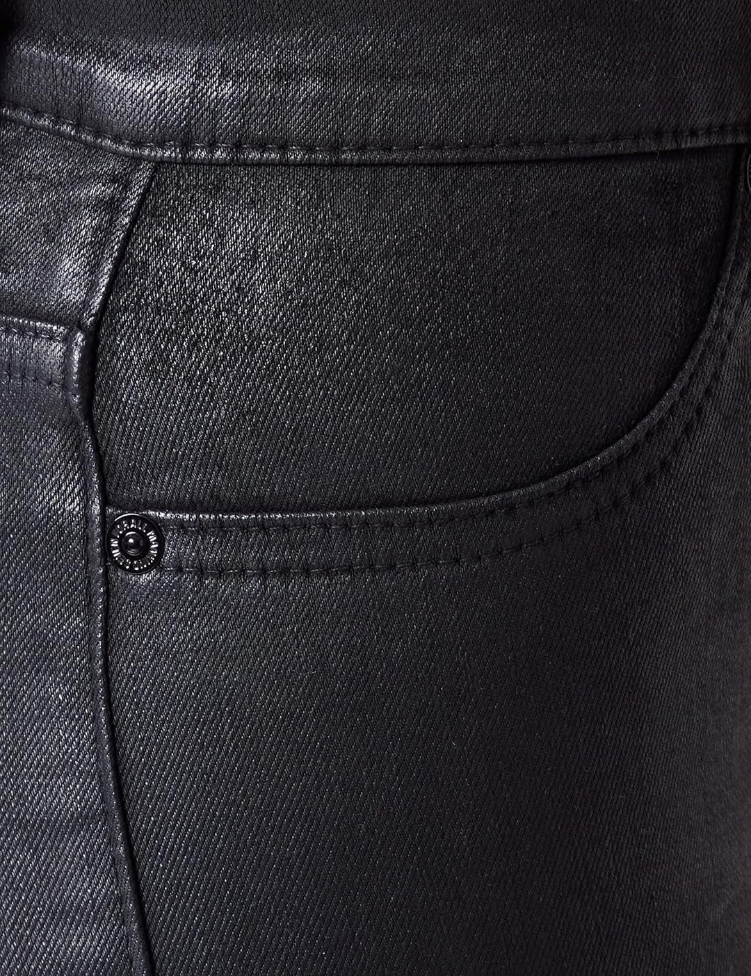 7 For All Mankind Damen Hw Skinny Coated Slim Illusion Pants 23W / 23L Schwarz, 23W / 23L Schwarz