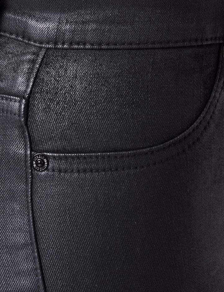 7 For All Mankind Damen Hw Skinny Coated Slim Illusion Pants 23W / 23L Schwarz, 23W / 23L Schwarz