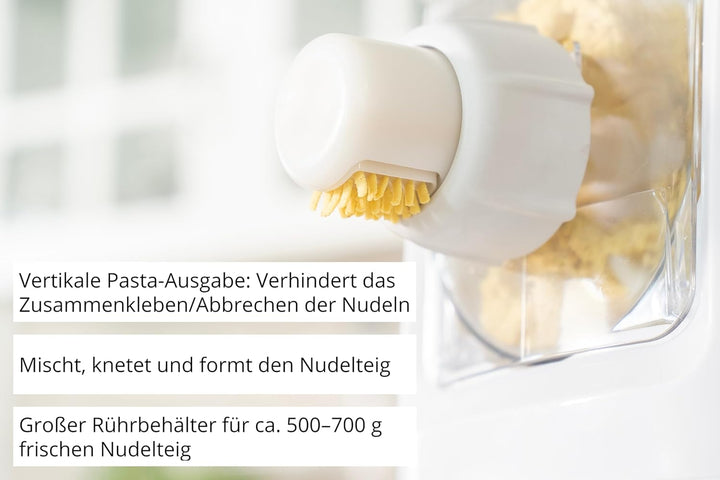 Unold 68820 Nudelmaschine Nora, Perfekte Nudeln Selbstgemacht, bis zu 700 g frischen Nudelteig, einf