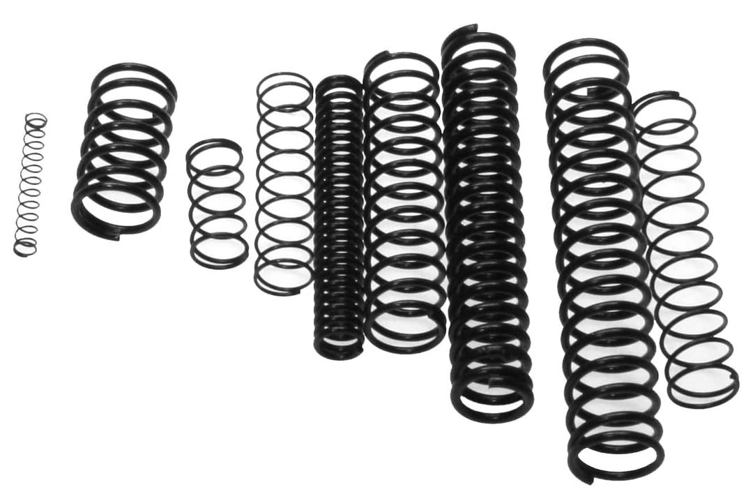 Alkan Druckfedern und Zugfedern Sortiment (Schwingfeder Spannfeder Spiralfedern Stahlfeder Metallfed