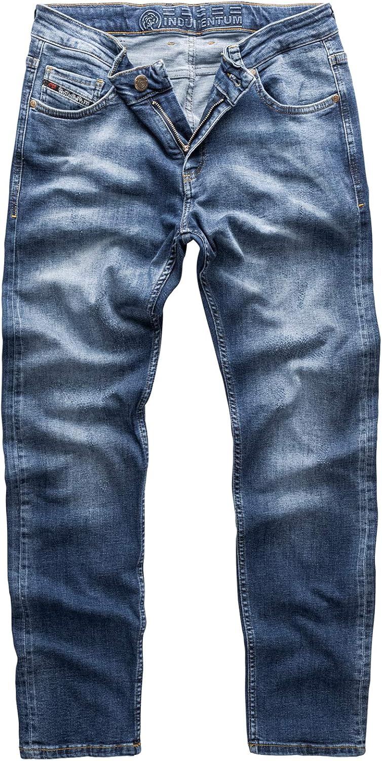 Indumentum Jeans Herren Slim Fit Hose Stretch 29W / 30L Blau - Is-300, 29W / 30L Blau - Is-300