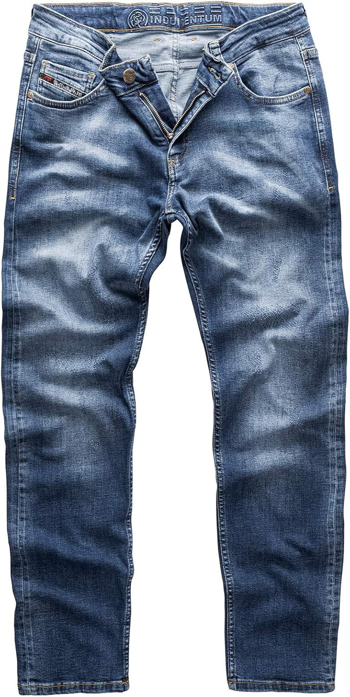 Indumentum Jeans Herren Slim Fit Hose Stretch 29W / 30L Blau - Is-300, 29W / 30L Blau - Is-300