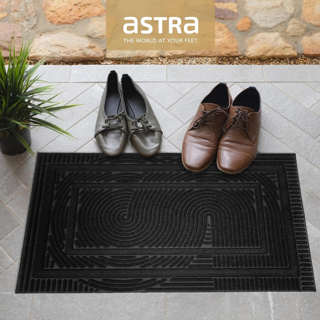 Astra Fussmatte aussen rutschfest - Schmutzfangmatte wetterfest - Outdoor Türmatte schmutzabweisend