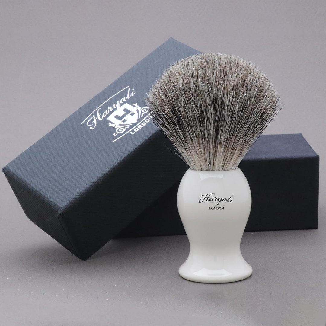 Haryali London Luxuriöses Rasierset Herren - Nassrasur Set mit Rasierpinsel, Rasierhobel, Rasierscha