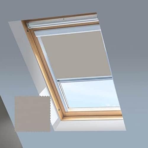 Classic Roof Blinds für FAKRO Dachfenster Verdunkelungsrollo Fenstercode - Hellgrau (134/140) 134 /