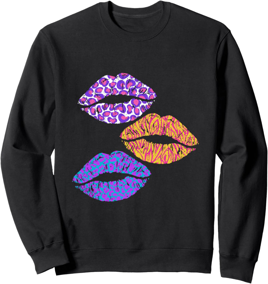 Vintage Mottoparty Geschenk 80er Musik 1980er Sweatshirt