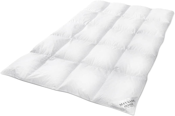 Mayaadi Home Daunendecke 240x260 cm | 1200g Bettdecke, 70% Gänsedaunen 30% Federn | 100% natürliche