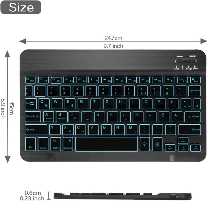 KOOCHUWAH Tastatur Hülle Kompatibel mit iPad Air 5/4 10.9 2022/2020, iPad Pro 11 (3/2/1Gen), Bluetoo