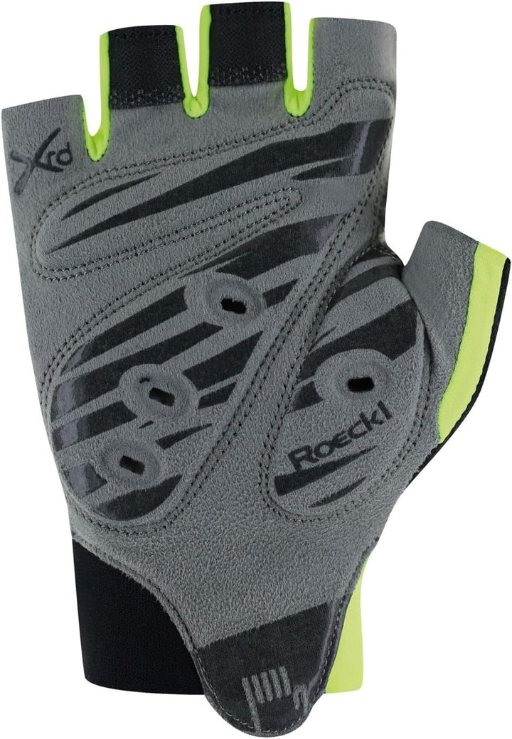 Roeckl Elfenbein 2 Fahrradhandschuhe Schwarz/Fluo Gelb, Schwarz/Fluo Gelb